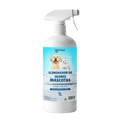 Imagen de Eliminador de Olores Mascotas al Instante 1l. Neutralizador enzimatico Orina Heces Vómitos. Interior y Exterior. Patio Jardin. Anti olor orines Perros Gatos. Detergente perros.