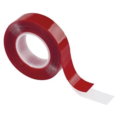 Imagen de EMOS cinta adhesiva de acrilato, 3 m, montaje 18 mm ancho, doble cara, transparente, unión alta adherencia, duradera sin tirantes, grosor 1