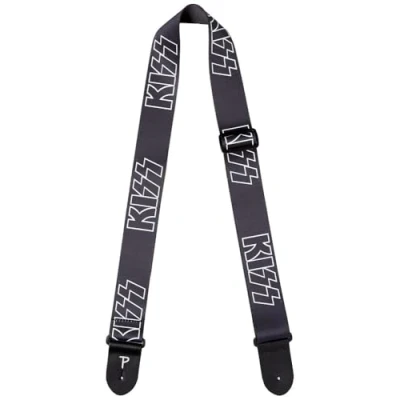 Imagen de Perri&#039;s Leathers Ltd. Correa de Guitarra Poliéster KISS Ajustable Para guitarras acústicas/bajas/eléctricas Fabricada en Canadá (LPCP 8050)