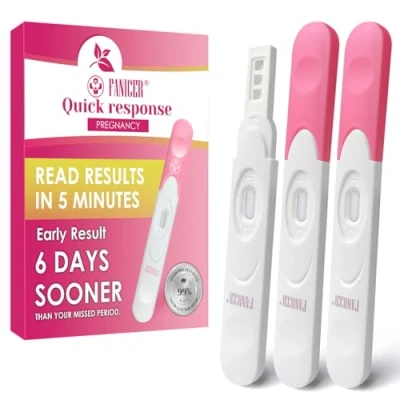Imagen de 3 Test de Embarazo Alta Sensibilidad,Test Embarazo,Pregnancy Test,Test Ultrasensible,Tira Reactiva Embarazo(Rosa)