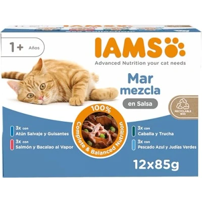 Imagen de Iams Delights Adult Cat Sea Collection In Gravy Comida para Gatos 1020 gr