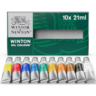 Imagen de Winsor &amp; Newton Winton Juego de tubos pintura para acuarela (21 ml, 10 unidades)