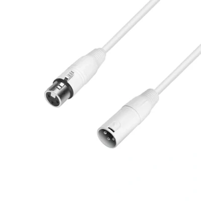 Imagen de Adam Hall Cables 4 STAR MMF 0100 SNOW Cable de micrófono XLR hembra a macho 1 m