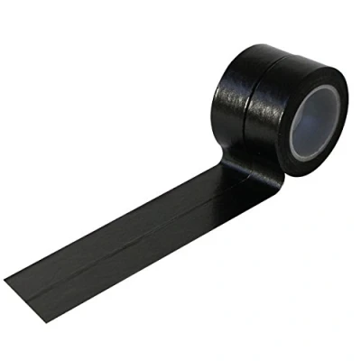 Imagen de UOOOM 2pcs Washi Cintas Tapes Decorativas de Colores Cinta Enmascarar para DIY (Negro)