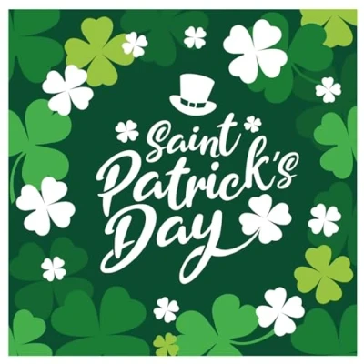 Imagen de FIESTAS GUIRCA Servilletas de papel Shamrock San Patricio (33 cm), color verde