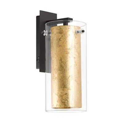 Imagen de Eglo PINTO GOLD lámpara de pared, 40 W, Negro