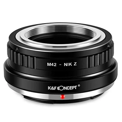 Imagen de K&amp;F Concept Adaptador de Objetivo M42 Nik on Z,Anillo Montura Lente Compatible con Objetivos a Cuerpo Cámara Nikon Z Z5 Z6 Z7 (Mount Z)