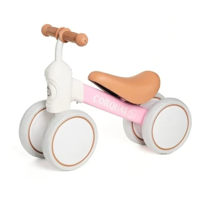 Imagen de CORQUAT Correpasillos Bebe 1 Año, Juguetes Niños Triciclo, Bicicleta sin Pedales, Correpasillos, Perfecto para Regalos Originales Bebes Año. (Rosa)