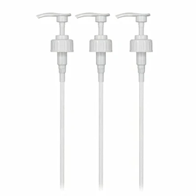 Imagen de Dispensador de bomba 5 litros, paquete 3 dispensadores pelícano para recipiente dosis 4 ml, ideal champú, alcohol, aceites, etc. 38 mm (paquete 3)