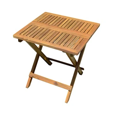 Imagen de Spetebo Mesa de jardín eucalipto 50 x cm plegable madera para