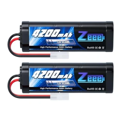 Imagen de Zeee 7,2 V 4200 mAh RC NiMH batería para Coche camión HPI Losi Kyosho Tamiya Hobby (2 Paquetes)