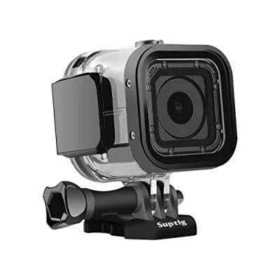 Imagen de Suptig Carcasa Protectora Impermeable de Repuesto para GoPro Hero 4session, 5session cámara Deportiva Exterior Uso bajo el Agua, Resistente al Agua hasta 60 m