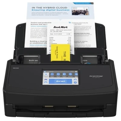 Imagen de ScanSnap iX1600 Negro Escáner de Documentos Oficina ADF Scanner, Doble Cara, WiFi, Pantalla táctil ADF, USB 3.2
