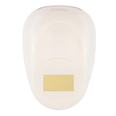 Imagen de Vaessen Creative Perforadora Rectángulo, 3,75 cm, 1 Unidad, hasta 160g, para Manualidades y Scrapbooking, Metal, Blanco Rosa, maxi