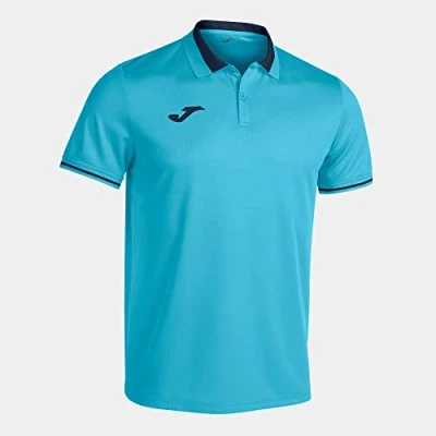 Imagen de Joma Hombre Camisa de Polo, Turquesa Flúor Marino, XXS