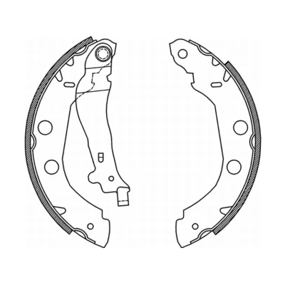 Imagen de ABE C0R014ABE Zapatas de Freno Eje trasero 228,6 42 BENDIX RENAULT: Kangoo I, I Express, II NISSAN: Kubistar Furgón