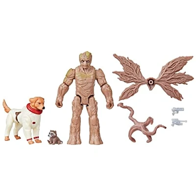 Imagen de Marvel Error:#N Guardianes de la Galaxia Vol. 3, Figuras articuladas Groot, Bebé Rocket y Marvel&#039;S Cosmo