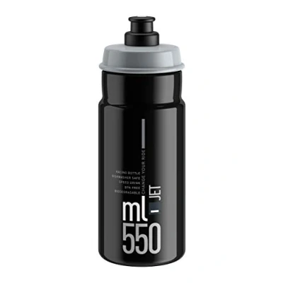 Imagen de ELITE Bidón Jet Negro/Gris, 550 ml