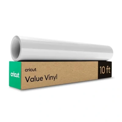 Imagen de Cricut Vinyl Permanent White 3m (10ft) Self Adhesive Roll For use with all cutting machines
