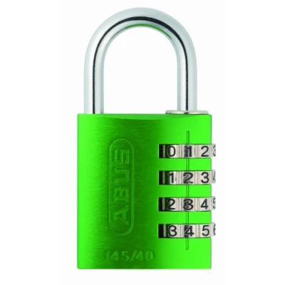 Imagen de Abus 145/40 verde B Candado aluminio combinacion 40mm 4 dígitos blister