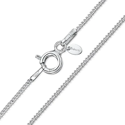 Imagen de Amberta Cadena Barbada 1.1mm para Mujer en Plata de Ley 925: 55 cm