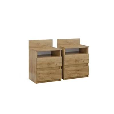 Imagen de Vicco Mesilla de Noche Monty, Roble Dorado, 39.6 x 59.1 cm Lote 2