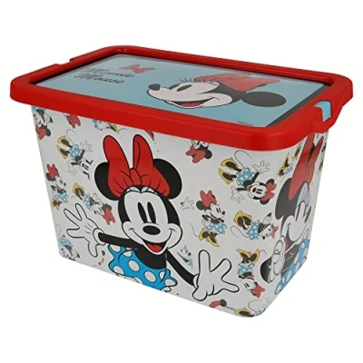Imagen de Stor Caja de almacenaje con cierre click 7 litros Minnie Mouse