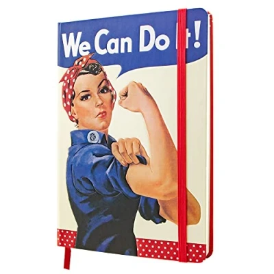 Imagen de Nostalgic Art Cuaderno retro punteado, USA We Can Do It Idea de regalo para mujeres, Bullet Journal dotted, Diseño vintage, A5, 54004