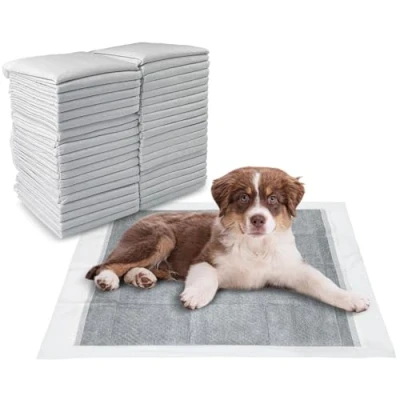 Imagen de Eckerdromk 100 Unidades Almohadillas de Adiestramiento Perros y Cachorros, 56 x cm Empapadores Carbón para Control Olor, Alfombrillas Higiénica Desechables Mascotas, Absorbentes