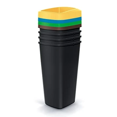 Imagen de Juego de 4 cubos reciclaje 25L cada uno KEDEN.