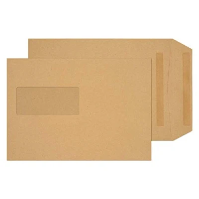 Imagen de Blake Purely Everyday 80 g C5 229 x 162 mm Pocket Self Seal Window Envelope Manilla (Pack of 500)