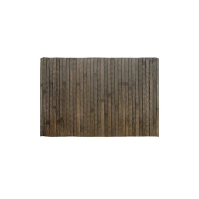 Imagen de HERSIG Alfombra Marron Chocolate de Bambu Sin Bordes Rectangular 60 x 90 cm