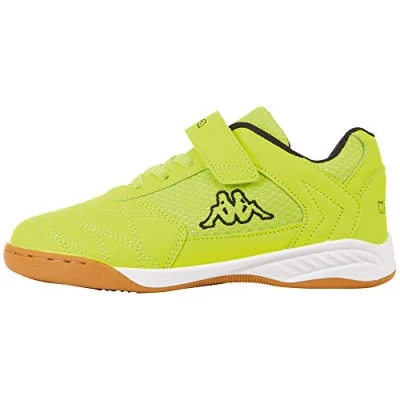 Imagen de Kappa Damba Unisex Zapatillas de entrenamiento para niños, Talla: 28, Yellow/black Zapatos