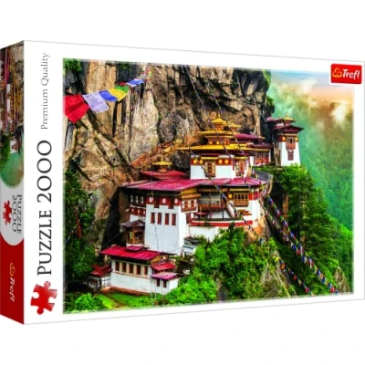 Imagen de Trefl Puzzle 2000 Piezas, Adultos y niños a Partir de 12 años, Color Nido Tigre, bután, Tiger&#039;s Nest