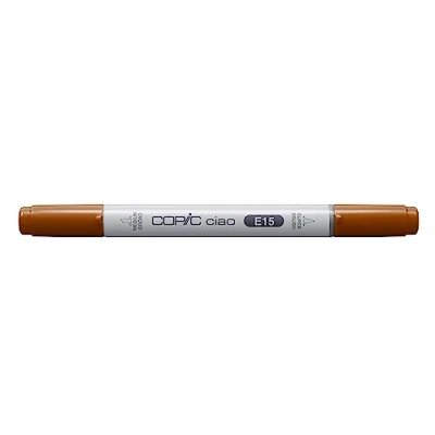 Imagen de COPIC Ciao Marcador Gráfico de Doble Punta, Marrón (Dark Suntan), 1.4 ml