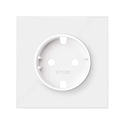 Imagen de Tapa para base de enchufe Schuko, serie 100, 2,5 x 7,5 centímetros, color blanco (referencia: 10000041 230)