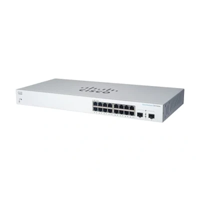 Imagen de Cisco Switch inteligente Business CBS220 16P 2G 16 puertos GE PoE 2 SFP de 1 G 3 años garantía limitada hardware (CBS220 EU)