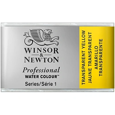 Imagen de Winsor &amp; Newton Acuarela Profesional Pintura de Acuarela, Alta Luminosidad, Resistente a la Luz, Calidad Archivo, Godet, Color Amarillo Transparente