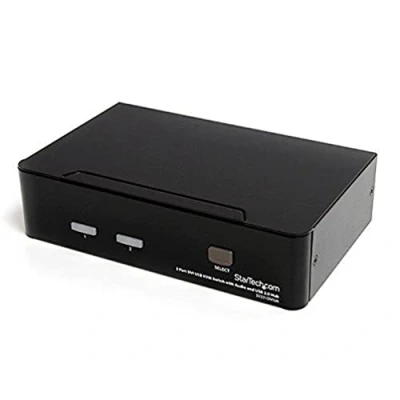 Imagen de StarTech.com Conmutador Switch KVM 2 puertos USB 2.0 Audio y Video DVI 3x D Hembra 4x A 6x Mini Jack