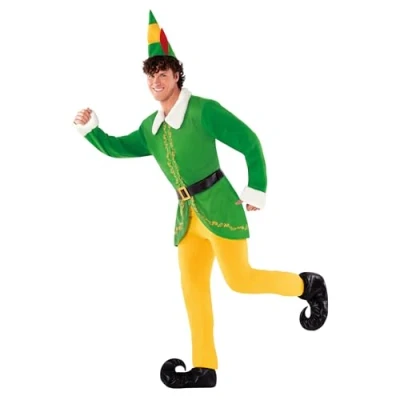 Imagen de Morph Disfraz De Elfo Hombre,Disfraz Adulto Hombre, Traje Elfo, Duende Hombre,Disfraces Navidad, Navidad Adulto, Hombre Talla XL