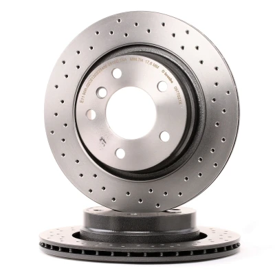 Imagen de BREMBO XTRA LINE 09.7702.1X Disco de freno 294 19 5 perforado/ventil. int. revestido altamente carbonizado con tornillos BMW: 3 Coupé, Berlina