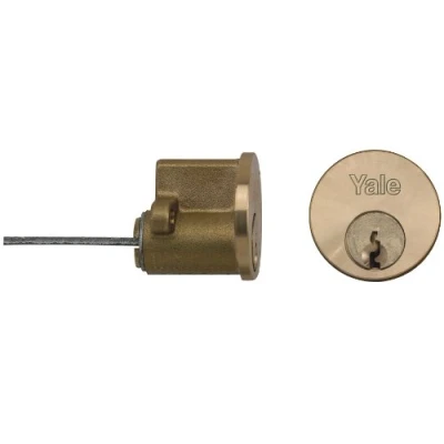 Imagen de Yale Locks YALB1109SC Cilindro de llanta Repuesto, Apto para Puertas 38 57 mm, Incluye 2 Llaves, Cromo Satinado, Keys