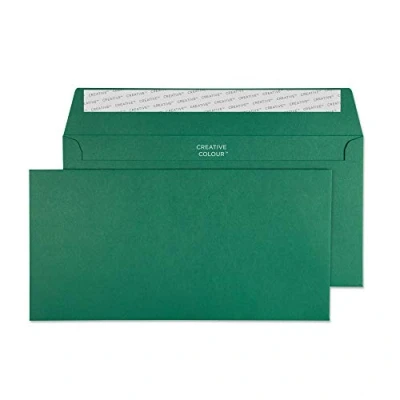 Imagen de Blake Creativo Color DL 114 x 229 mm Monedero Pelar y sello del sobre British Racing Green (Pack de 25)