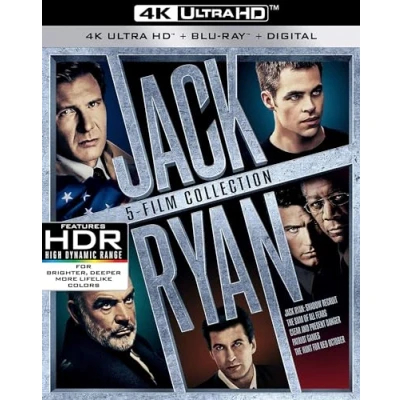 Imagen de The Hunt For Red October/ Patriot Games/ Clear And Present Danger/ Sum Of All Fears/ Shadow Recruit 4K Ultra HD (10 Blu Ray) [Edizione: Regno Unito] [Italia] [Blu ray]