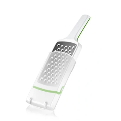 Imagen de Tescoma RALLADOR Handy x Sharp, Orificios Grandes, Metal, Blanco/Verde, 9.5 29.5 cm