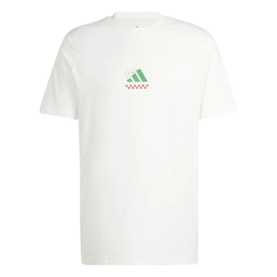 Imagen de adidas Hombre Three Slice Life, Pizza Back Graphic tee, Short Sleeve, Off White, 3XL