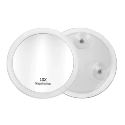 Imagen de Fantasia lupa espejo, un aumento de 10x, acrílico transparente, con ventosas, diámetro interno 8 cm