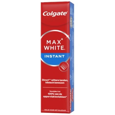 Imagen de COLGATE Max White Optic Dentífrico blanqueador Elimina la placa dental y las manchas de superficie 75 ml