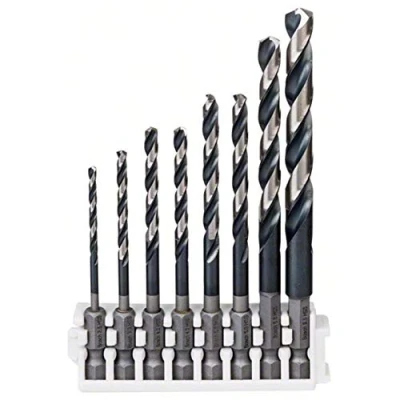 Imagen de Bosch Professional HSS Impact Control Set de brocas hexagonales 8 unidades (para metal, accesorio para taladro)