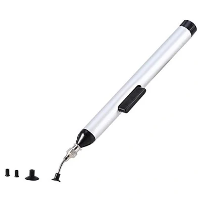 Imagen de Succión Manual de Soldadura, 1 Pieza Bomba Desoldado Ventosa Ic Smd Removedor Pluma Soldadura Al Vacío Con 3 Mm 6 10 Puntas